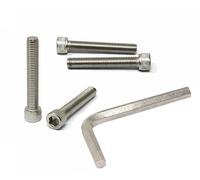 iexcell Juego de 4 tornillos M12 x 75 mm, paso de rosca de 1,75 mm, acero inoxidable 304, cabeza hexagonal