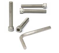 iexcell Juego de 4 tornillos M12 x 80 mm, paso de rosca de 1,75 mm, acero inoxidable 304, cabeza hexagonal