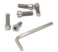 iexcell Juego de 5 tornillos de cabeza hexagonal de acero inoxidable 304 de 1/2-13 x 1-1/2 pulgadas