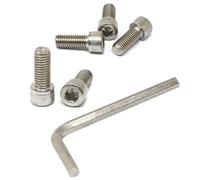 iexcell Juego de 5 tornillos de cabeza hexagonal de acero inoxidable 304 de 1/2-13 x 1-1/4 pulgadas