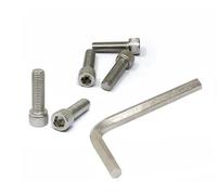 iexcell Juego de 5 tornillos de cabeza hexagonal M12 x 40 mm, paso de rosca de 1,75 mm, acero inoxidable 304