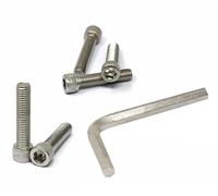 iexcell Juego de 5 tornillos de cabeza hexagonal M12 x 55 mm, paso de rosca de 1,75 mm, acero inoxidable 304