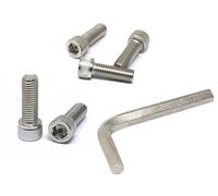 iexcell Juego de 5 tornillos M12 x 35 mm, paso de rosca de 1,75 mm, acero inoxidable 304, cabeza hexagonal