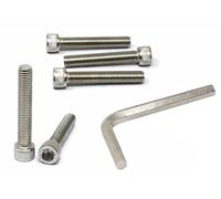 iexcell Juego de 5 tornillos M12 x 70 mm, paso de rosca de 1,75 mm, acero inoxidable 304, cabeza hexagonal