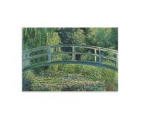 IEZUENR Póster de estanque de lirios de agua, paisajes naturales, flores, plantas y árboles, impresiones artísticas estéticas para pared del hogar, 20 x 30 cm