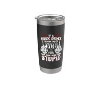 If A Truck Driver Is Doing This To You Funny Trucker Dad Vaso térmico de acero inoxidable de doble pared