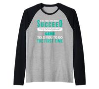 If At First Try Doing What Gene Camiseta Nombre Gene Camiseta Manga Raglan