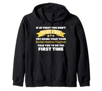 If At First You Don't Succeed Funny Social Studies Teacher Sudadera con Capucha