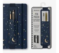 IF Bookaroo Pen Pouch - Moon & Stars, Dark Blue/Gold