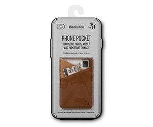 IF Bookaroo Pocket, Phone Accessory Credit Card Case, 10 cm, Brown