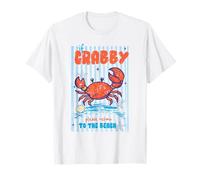 If Crabby Please Return To The Beach Crab Humor Ocean Cita Camiseta