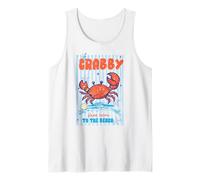 If Crabby Please Return To The Beach Crab Humor Ocean Cita Camiseta sin Mangas
