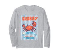 If Crabby Please Return To The Beach Crab Humor Ocean Cita Manga Larga