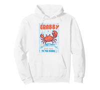If Crabby Please Return To The Beach Crab Humor Ocean Cita Sudadera con Capucha