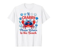 If Crabby, por Favor, regresa a la Playa, Verano, Mujeres, Adolescentes Camiseta
