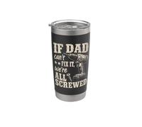 If Dad Can't Fix It We're All Screwed Funny Handyman Vaso térmico de acero inoxidable de doble pared
