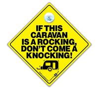 If este Caravana is a rocking no venir un Señal De Coche, Pegatina Parachoques, baby on board, Conducción señal, Automovil Vehículo Novedad Acampada, Broma Signo La Diversión (691)