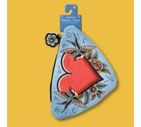 IF - Estuche para Lápices de Papelería - Tela de Sarga de Algodón Suave - Juego de Papelería - Suministros Escolares - Para Niños y Niñas, Corazón., Animal