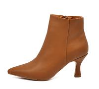 IF Fashion Botines Botas de Punta Zapatos de Mujer con Tacón MP413, 38 EU