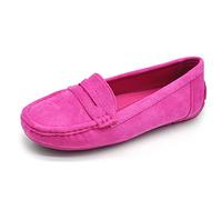 IF Fashion FT245 - Zapatos de mocasines para mujer con pedrería, piel de ante
