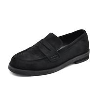 IF Fashion FT245 - Zapatos de mocasines para mujer con pedrería, piel de ante