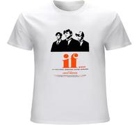 If Film Cinema Drama Thriller Sci Fi Lindsay Anderson Malcolm Mcdowell Unisex Vintage Gift Men Girls Unisex T Shirt White 3XL