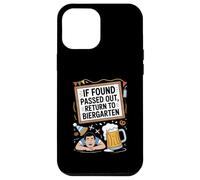 If Found Passed out Return To Biergarten Oktoberfest Beer Carcasa para iPhone 12 Pro MAX