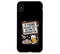 If Found Passed out Return To Biergarten Oktoberfest Beer Carcasa para iPhone XS MAX