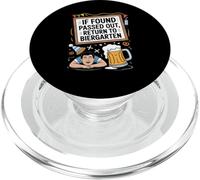 If Found Passed out Return To Biergarten Oktoberfest Beer PopSockets PopGrip para MagSafe