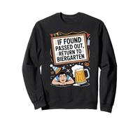 If Found Passed out Return To Biergarten Oktoberfest Beer Sudadera