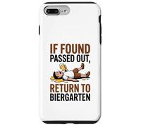 If Found Passed out Return to Biergarten Oktoberfest Drunk Carcasa para iPhone 7 Plus/8 Plus