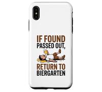 If Found Passed out Return to Biergarten Oktoberfest Drunk Carcasa para iPhone XS MAX