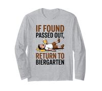 If Found Passed out Return to Biergarten Oktoberfest Drunk Manga Larga