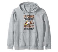If Found Passed out Return to Biergarten Oktoberfest Drunk Sudadera con Capucha