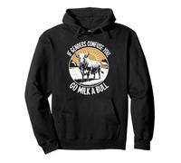 If Genders Confuse You Go Milk a Bull Sátira Toro Rural Sudadera con Capucha