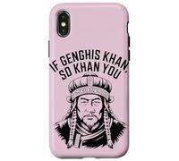 If Genghis Khan So Khan You Funny Pun Hilarante Motivacional Carcasa para iPhone X/XS