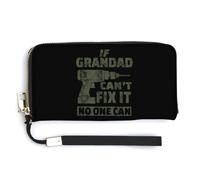 If Grandad Can't Fix It - Cartera de piel con correa para la muñeca para hombres y mujeres, Estilo:, 20.0*10.5cm