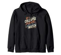 IF I Collapse por Favor Pausa MI Reloj Divertido Corredor Diciendo Sudadera con Capucha