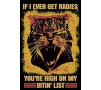 If I Ever Get Rabies You're High On My Bitin' List Notebook: Elegant 6"x9" Journal with 110 College-Ruled Pages - Perfect for Daily Notes, Creative Writing, and Planning