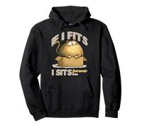 If i fits i sits forever Sudadera con Capucha