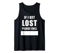 If I Get Lost Please Call - Family Reunite Fill Blank Camiseta sin Mangas