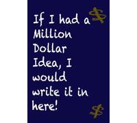 If I had a Million Dollar Idea, I'd Write it in Here! Blue