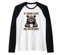 If I Throw A Stick Will You Go Away Camiseta Manga Raglan