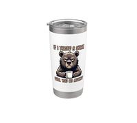 If I Throw A Stick Will You Go Away Vaso térmico de acero inoxidable de doble pared