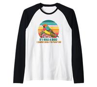 If I Was A Bird I Know Who I'D Poop On Camiseta Manga Raglan