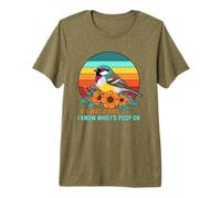 If I Was A Bird I Know Who I'D Poop On Camiseta Premium