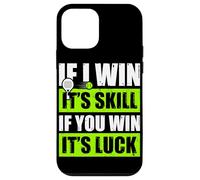 If i Win It's Skill Divertido Jugador de Padel Carcasa para iPhone 12 Mini