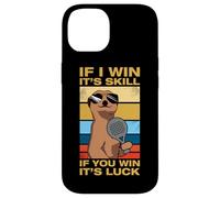 If i Win It's Skill Divertido Jugador de Padel Carcasa para iPhone 14