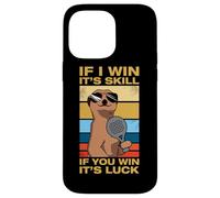 If i Win It's Skill Divertido Jugador de Padel Carcasa para iPhone 14 Pro MAX