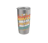 If Idiots Could Fly This Place Would Be An Airport - Vaso térmico de acero inoxidable de doble pared